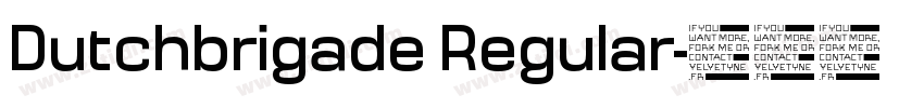 Dutchbrigade Regular字体转换